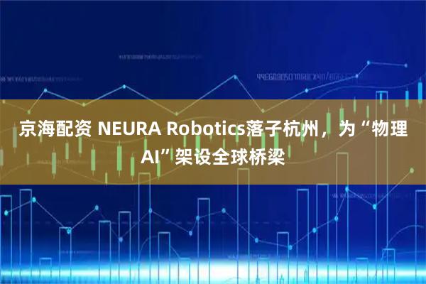 京海配资 NEURA Robotics落子杭州，为“物理AI”架设全球桥梁